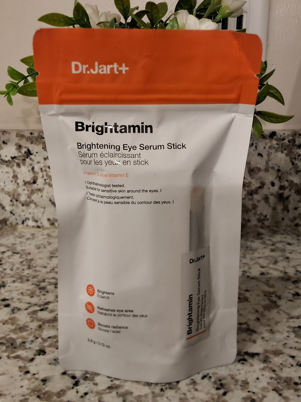 Dr.Jart+ Brightamin Brightening Eye Serum Stick — Orange/White